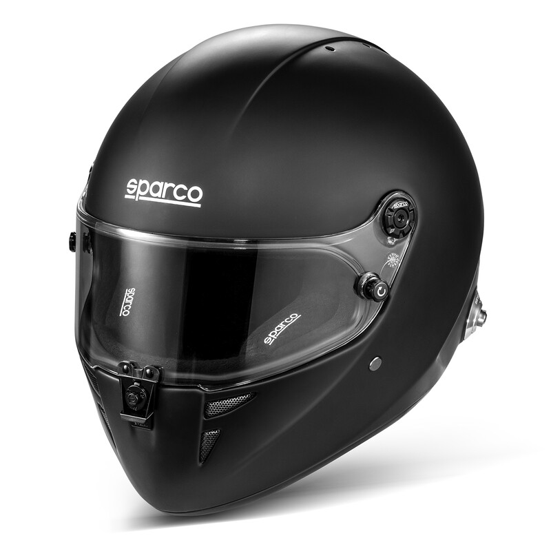 SPARCO STEALTH RF Шлем для автоспорта, (FIA 8859-2024), чёрный, р-р M (57-58)