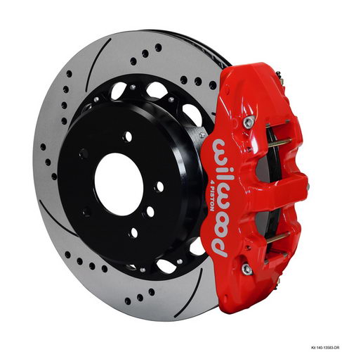 WILWOOD BMW E92/E93 325i/328i/330i/335i Комплект тормозной системы зад, 4 поршневой, красный