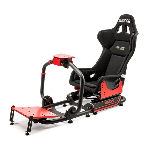 SPARCO Игровой симулятор (кресло+каркас) EVOLVE-GRID II с сиденьем GRID II, красно-черный, комплект