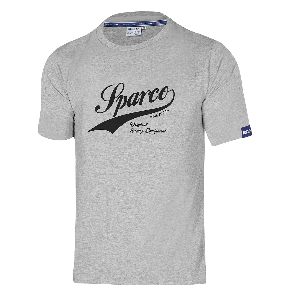 SPARCO VINTAGE Футболка хлопок, серая с рисунком, размер XL