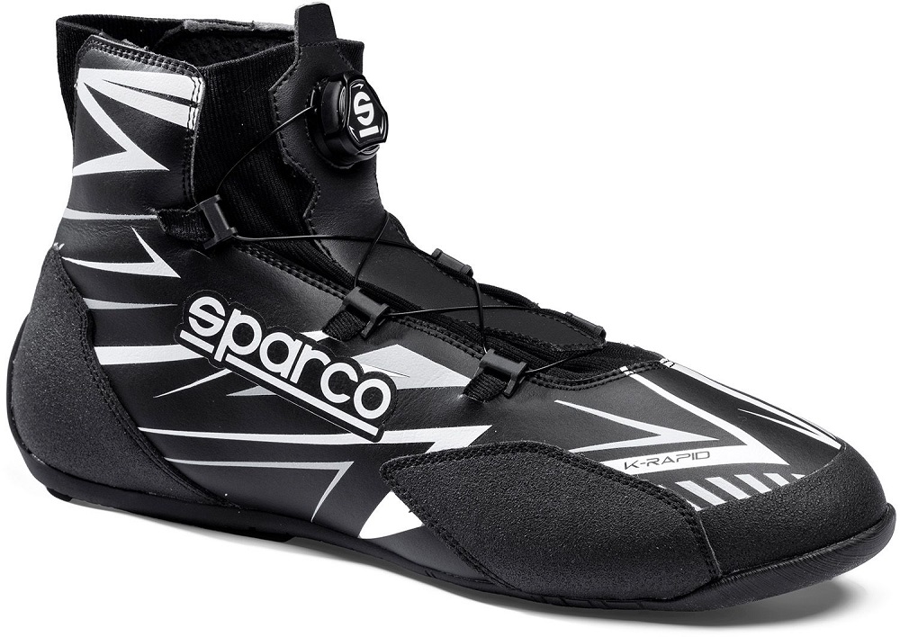 SPARCO K-RAPID Ботинки для картинга, FIA 8877-2022. черные с белым, р-р 42