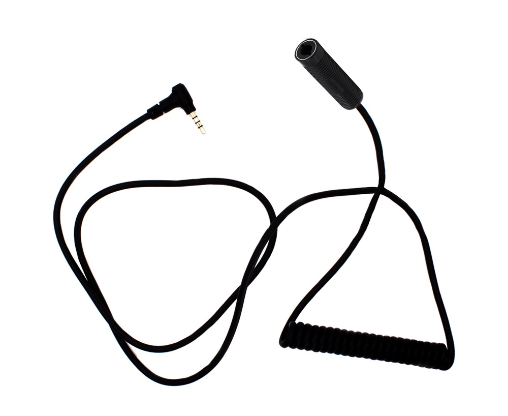 ZERONOIZE Адаптер шлем - сматфон длина 50см NEXUS 4 PIN - JACK 3.5 mm. (мама-папа) совм. с PELTOR
