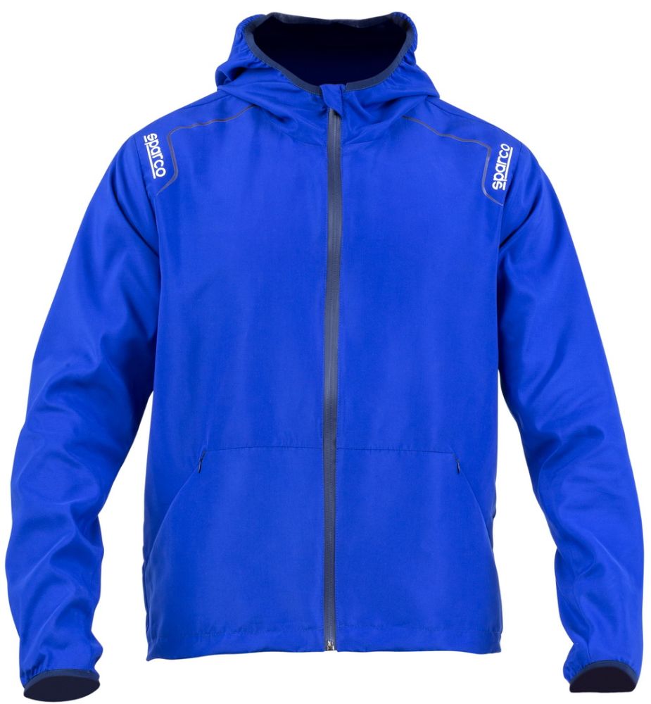 SPARCO WILSON Куртка ветровка из водоотталкивающей ткани, полиэстер, голубая, р-р XL