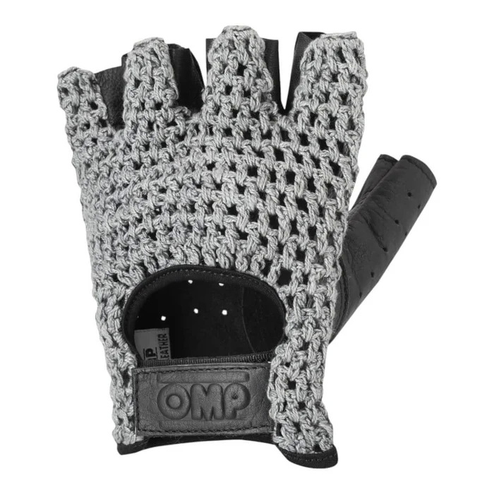 OMP TAZIO Водительские перчатки, кожаные, (ретро-дизайн), черные, р-р XL
