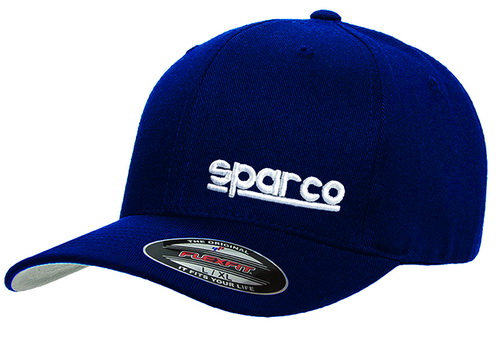 SPARCO FLEXFIT  Бейсболка темно синяя, хлопок, р-р L/XL