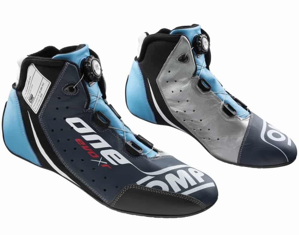 OMP ONE EVO XR RACE Ботинки для автоспорта, FIA 8856-2018, темно-синие-серебристо-голубые, р-р 43 OMP ONE EVO XR RACE Ботинки для автоспорта, FIA 8856-2018, темно-синие-серебристо-голубые, р-р 43