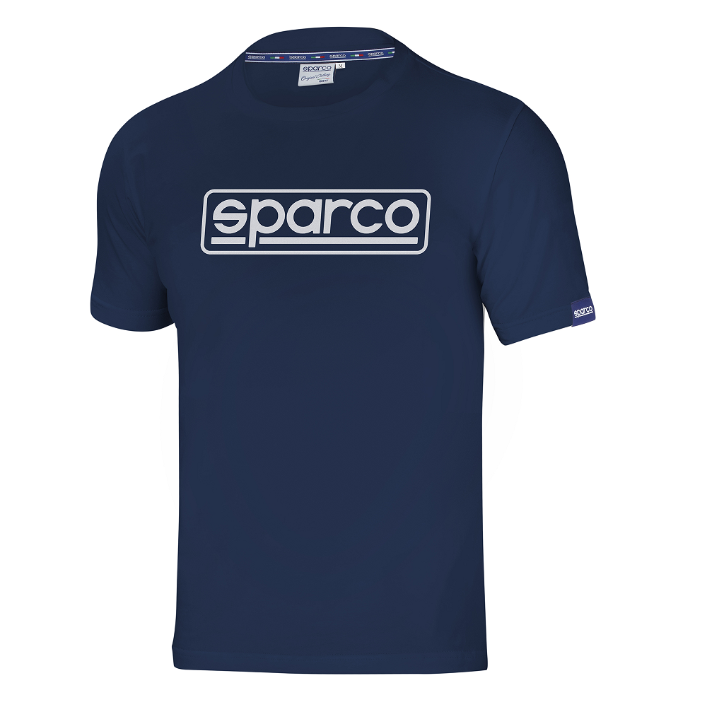SPARCO FRAME Футболка хлопок, тёмно-синяя с логотипом, размер XL SPARCO FRAME Футболка хлопок, тёмно-синяя с логотипом, размер XL