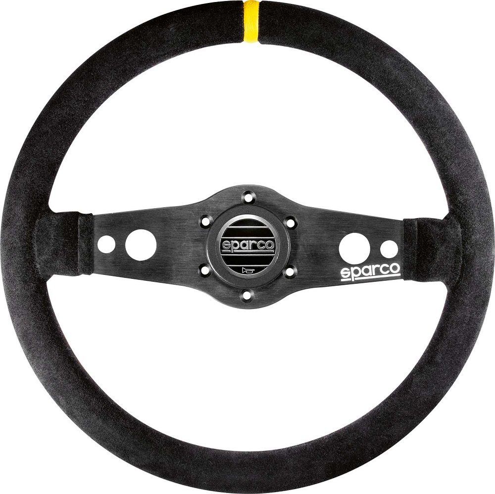 SPARCO R215 FLAT Руль черный (замша), хват круглый, руль плоский, без вылета, диаметр 350 мм SPARCO R215 FLAT Руль черный (замша), хват круглый, руль плоский, без вылета, диаметр 350 мм