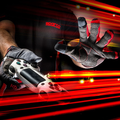 SPARCO HYPERGRIP Игровые перчатки, перфорированые, черные с красным, р-р 10 (L) SPARCO HYPERGRIP Игровые перчатки, перфорированые, черные с красным, р-р 10 (L)
