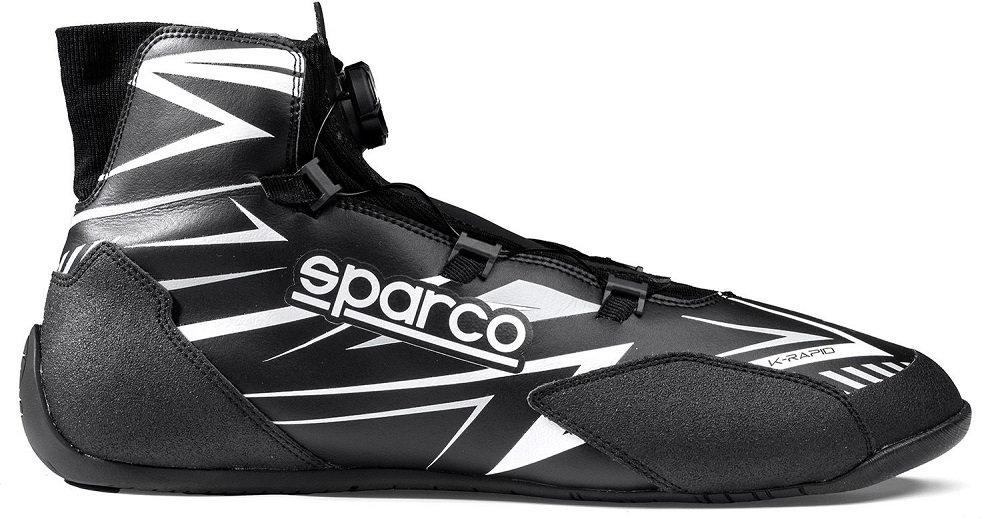 SPARCO K-RAPID Ботинки для картинга, FIA 8877-2022. черные с белым, р-р 48