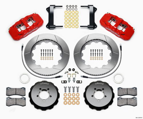 WILWOOD SUBARU IMPREZA GH/GR 08-12 Тормозная система, перед, 6 поршней, диск 355 мм насечки, красный
