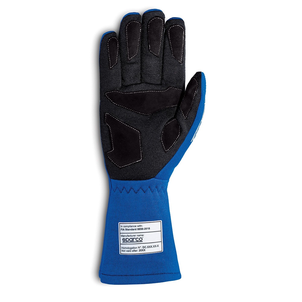 SPARCO LAND Перчатки для автоспорта, FIA 8856-2018, синие, р-р 09