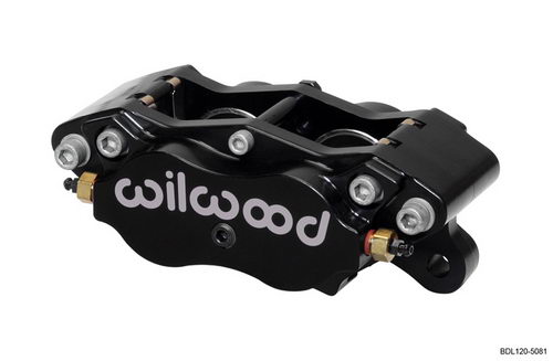 WILWOOD Суппорт тормозной Billet Dynalite Side Inlet, 4 поршня, диск 0,38, поршни 1,75/1,75, черный