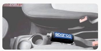 SPARCO MINI Комплект накладок (2шт.) на ручку ручного тормоза/руль, красный
