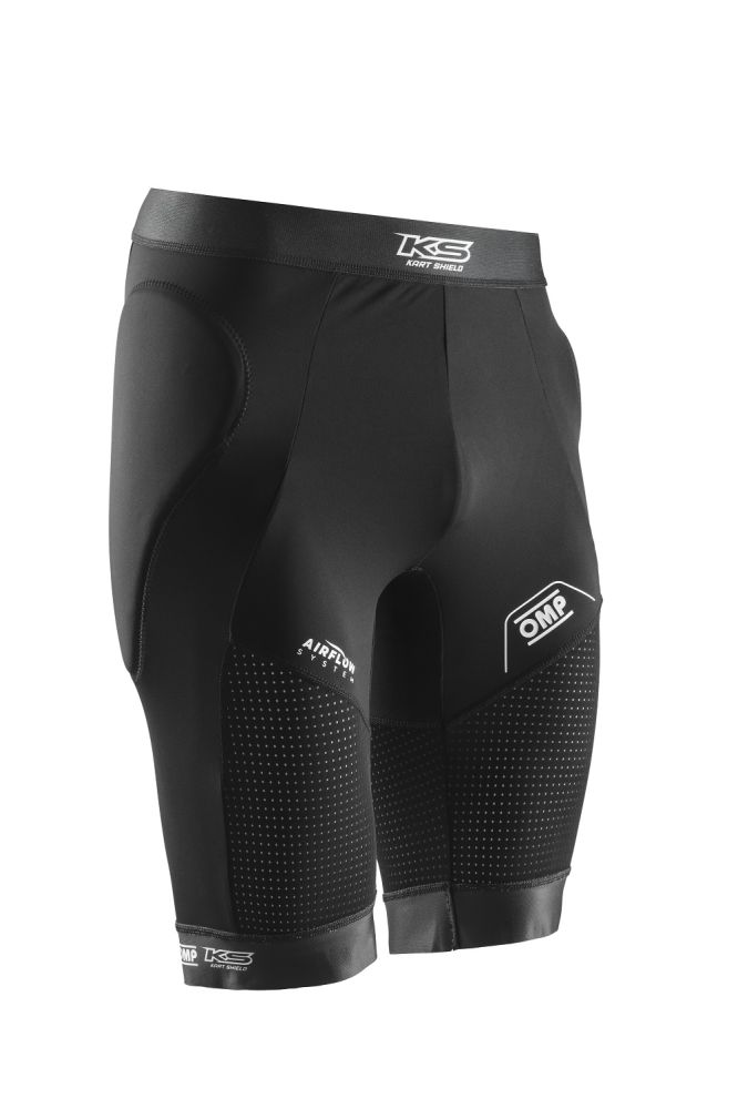 OMP Kart Pants Шорты для картинга, чёрные, размер XL