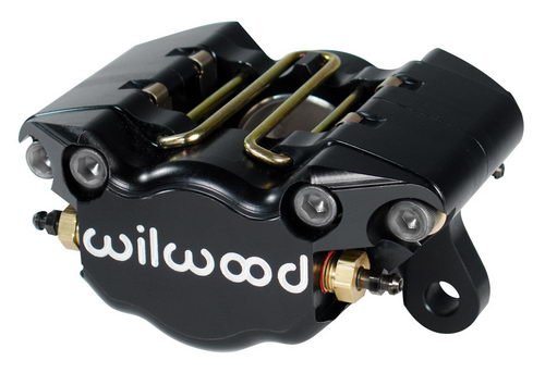 WILWOOD Суппорт тормозной Dynapro Single, 2 поршня, диск 0,38, поршень 1,38 дюйма, черный