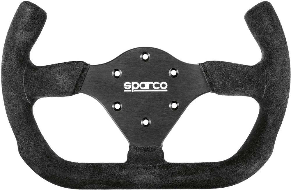 SPARCO P310 OPEN Руль овал черный (замша), хват круглый, три черные спицы, диаметр 310х260мм SPARCO P310 OPEN Руль овал черный (замша), хват круглый, три черные спицы, диаметр 310х260мм