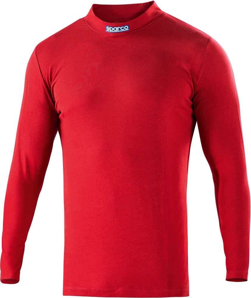 SPARCO B-ROOKIE HIGH COLLAR Футболка c воротником, картинг, красная, хлопок, размер XXL