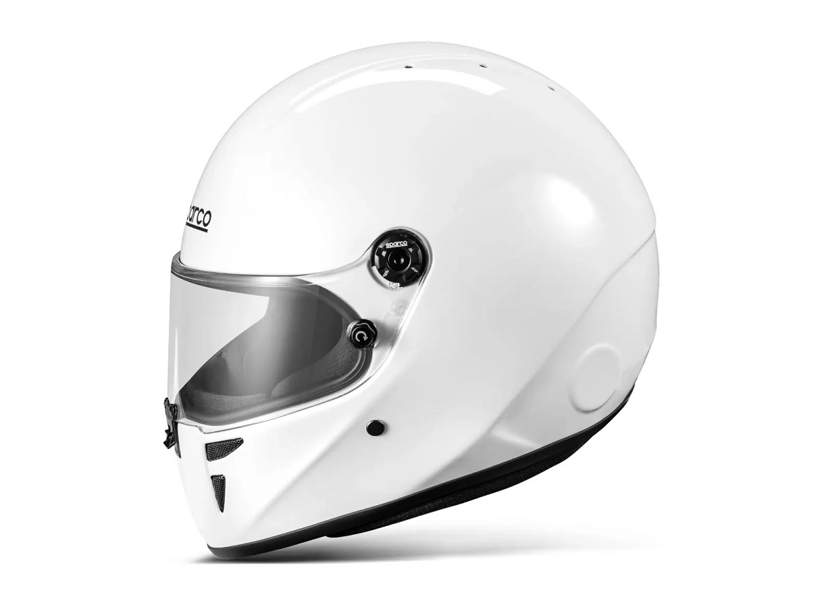 SPARCO STEALTH CMR Шлем для картинга детский (Snell-FIA CMR-2016), белый, р-р XS (53-54)