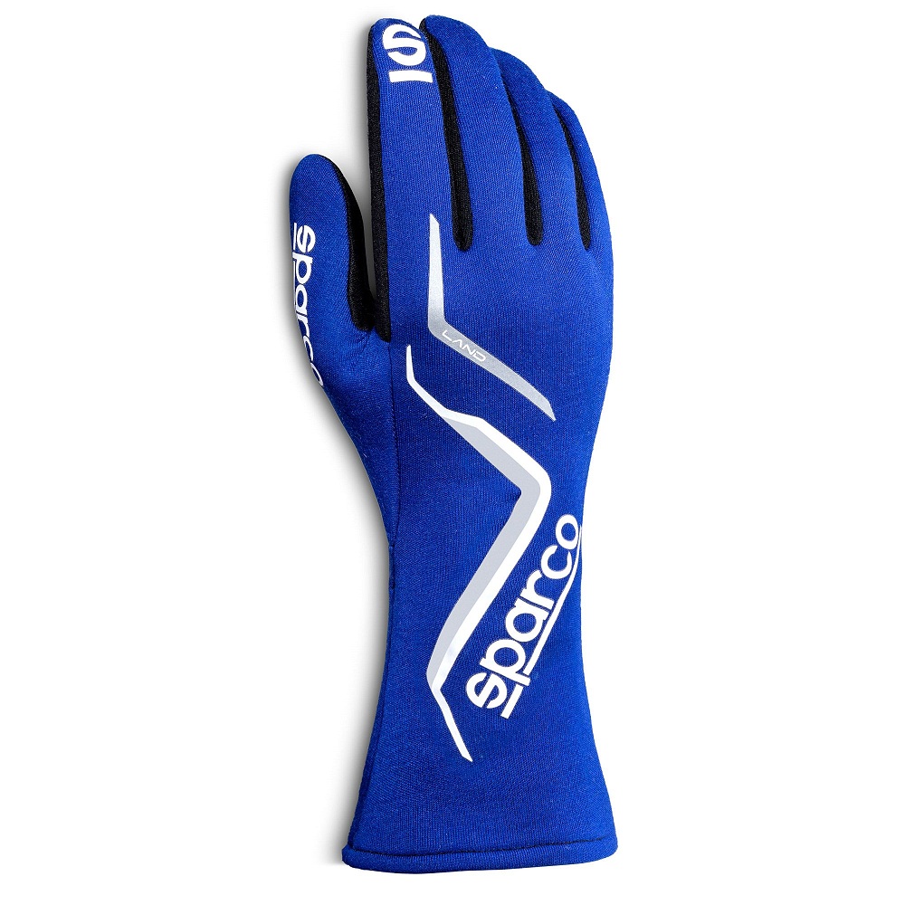 SPARCO LAND Перчатки для автоспорта, FIA 8856-2018, синие, р-р 09