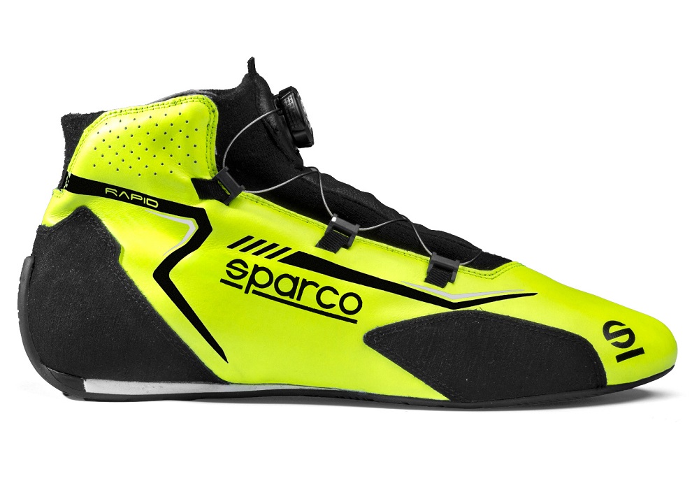 SPARCO RAPID Ботинки для автоспорта, FIA 8856-2018, жёлтые с чёрным, р-р 37
