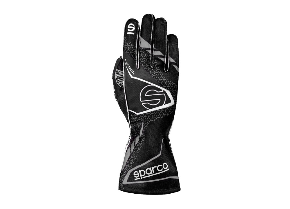 SPARCO K-ATTACK Перчатки для картинга, черные с белым, р-р 08 SPARCO K-ATTACK Перчатки для картинга, черные с белым, р-р 08