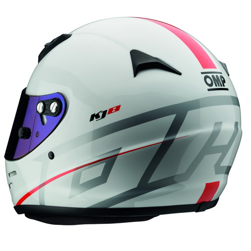 OMP KJ8 EVO Шлем для картинга детский (CMR 2016), белый, р-р L (59)