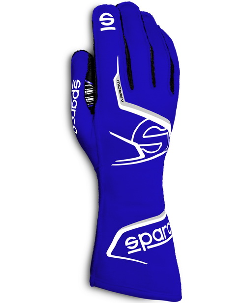 SPARCO ARROW K Перчатки для картинга, синие белым рисунком, р-р 07