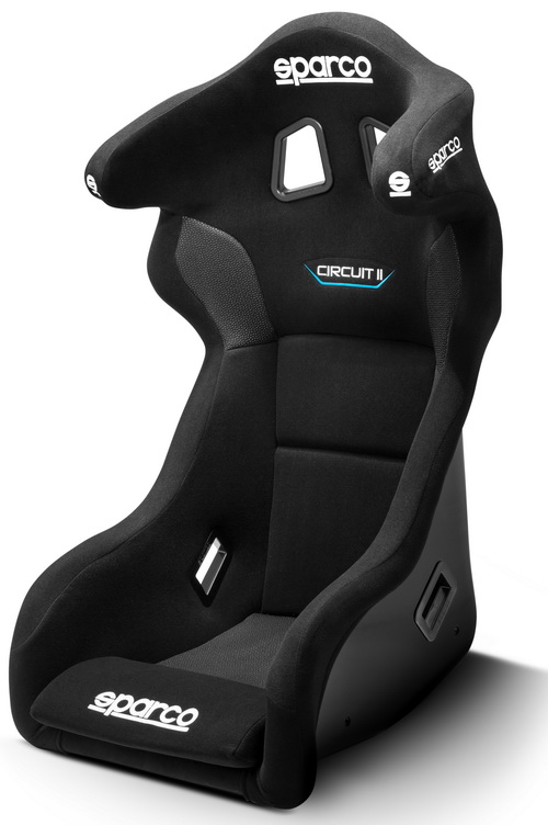 SPARCO CIRCUIT II QRT Сиденье для автоспорта, FIA 8855-1999, черное, вес 9,6 кг, размер L/XL.
