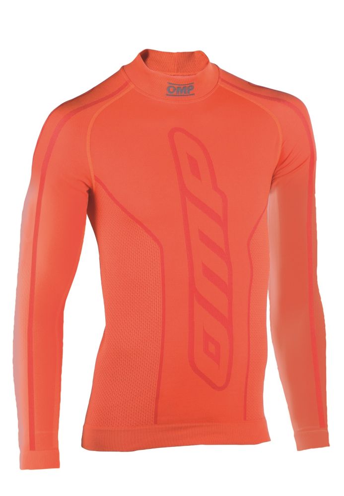 OMP KS TL Футболка для картинга с длинным рукавом, оранжевая, р-р XL-XXL