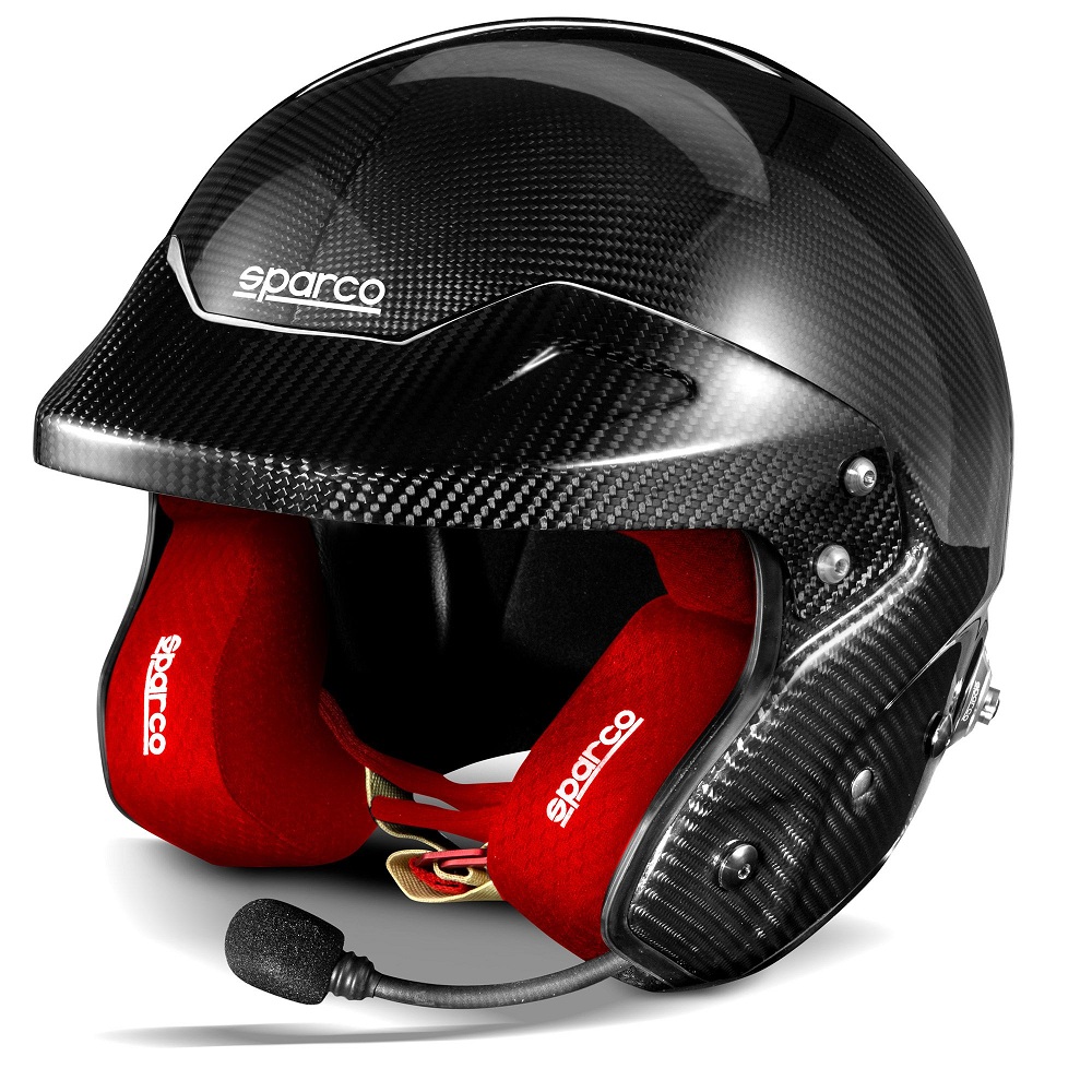 SPARCO RJ-I Шлем для автоспорта, Hans (FIA 8859-2015 / SNELL SA 2020), карбон, р-р M+ (59)