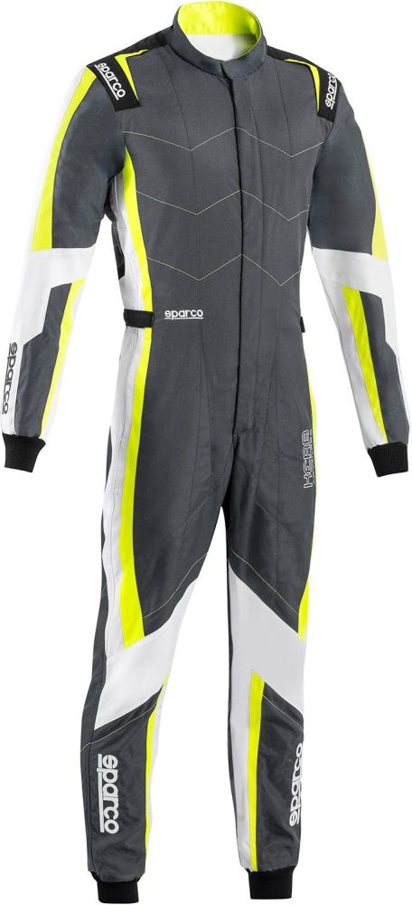 SPARCO KERB ADVANCED Комбинезон для картинга FIA 8877-2022, серый с жёлтым, р-р M