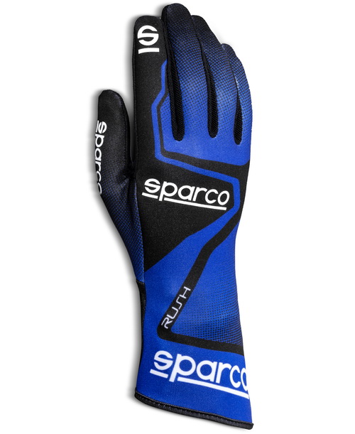 SPARCO RUSH Перчатки для картинга детские, синие c черным, р-р 06