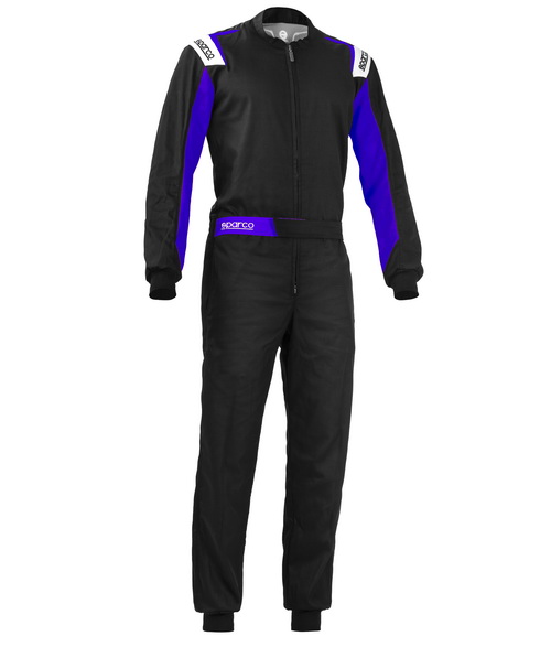 SPARCO ROOKIE Комбинезон для картинга, черный c синими вставками, р-р XS