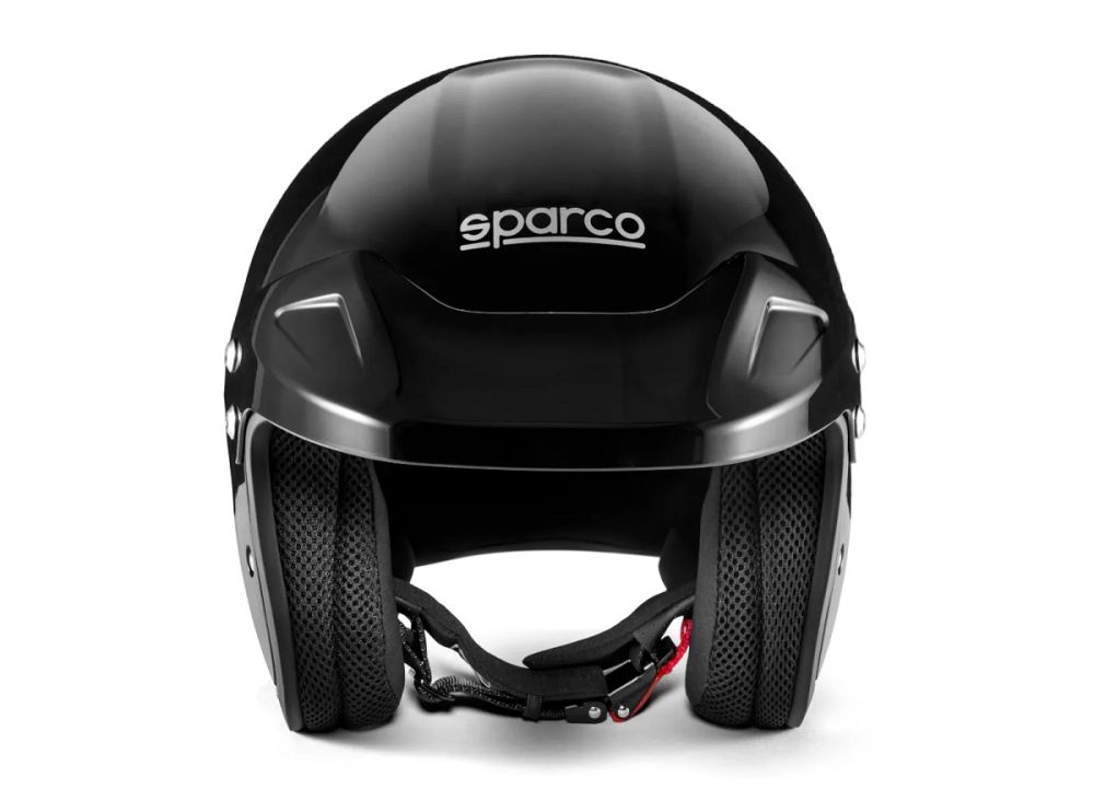 SPARCO J-PRO Шлем открытый для автоспорта, сертифицирован (ECE 22.06), черный с серым, размер S