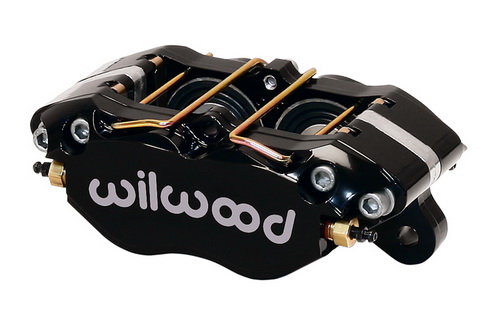 WILWOOD Суппорт тормозной Dynapro Dust-Boot Lug, 4 поршня, диск 0,81, поршень 1,38/1,38, черный