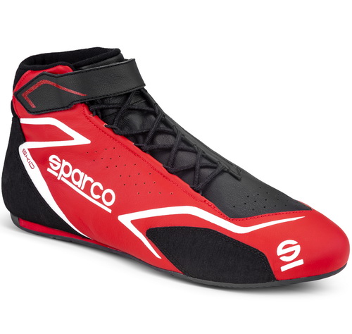 SPARCO SKID Ботинки для автоспорта, FIA 8856-2018, красные с черным, р-р 43