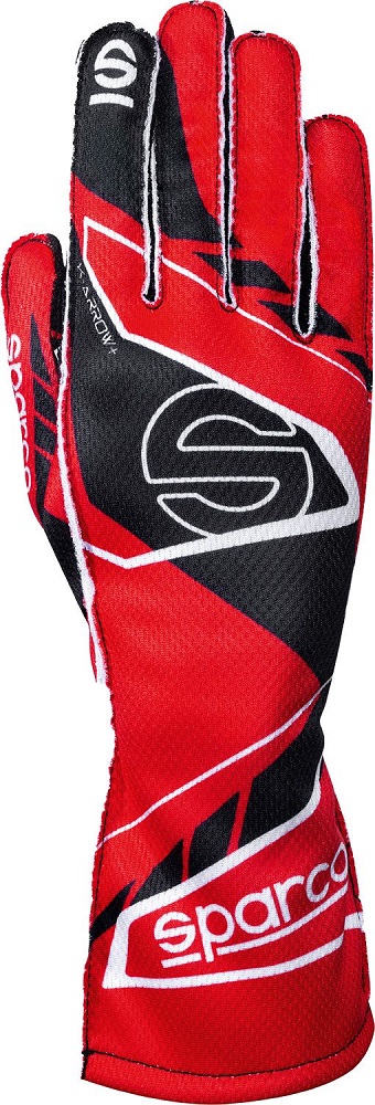 SPARCO K-ARROW+ Перчатки для картинга FIA 8877-2022, красные с черным, р-р 08