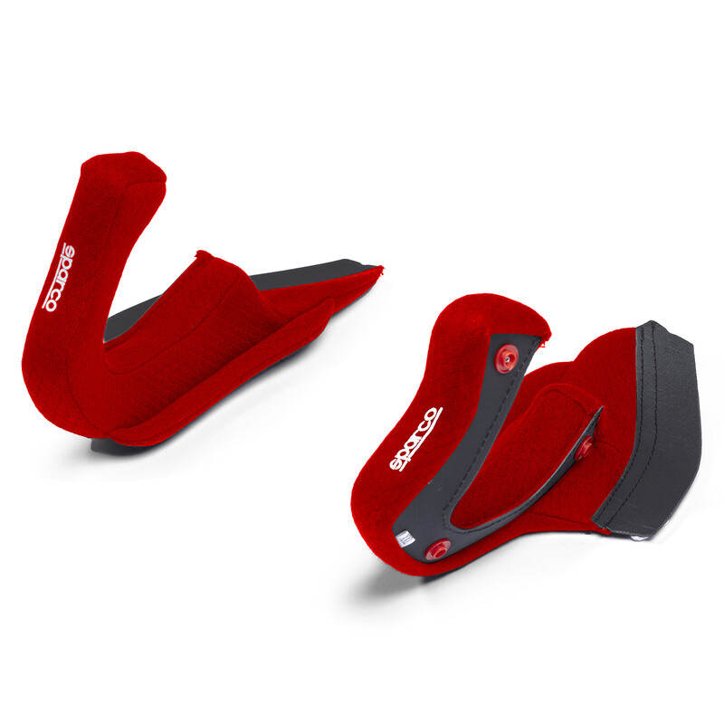 SPARCO Вставки боковые (щеки) для шлема FLUX RJ/RJ-I, красные