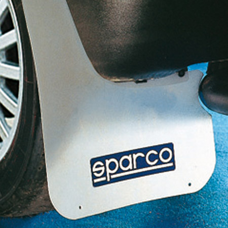 SPARCO Комплект брызговиков, пластик, толщина 1,5 мм, 47x28 см белые