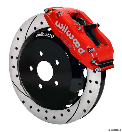 WILWOOD SUBARU IMPREZA GD/GG 01-07 Тормозная система, перед, 6 порш, 327 мм, Superlite, красный