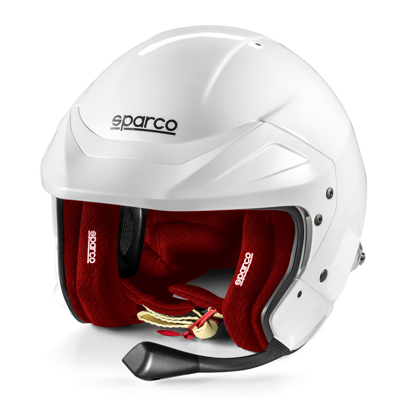 SPARCO FLUX RJ-I Шлем для автоспорта, (FIA 8859-2024), белый с красным, р-р XL (61) SPARCO FLUX RJ-I Шлем для автоспорта, (FIA 8859-2024), белый с красным, р-р XL (61)